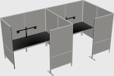 Flexible panel system with privacy