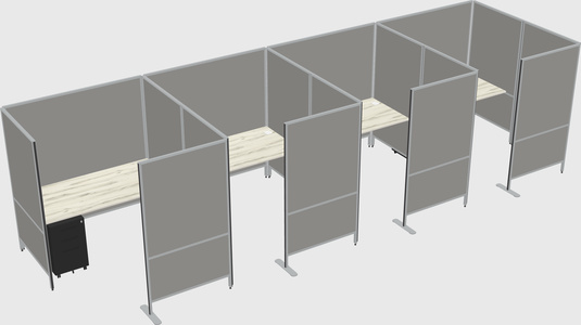Flexible panel system with privacy