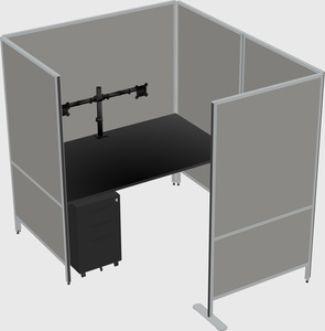 Flexible panel system with privacy