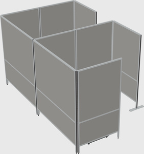 Flexible panel system with privacy