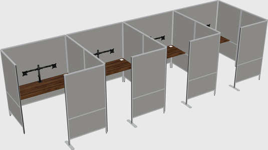 Flexible panel system with privacy