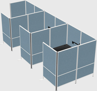 Flexible panel system with privacy