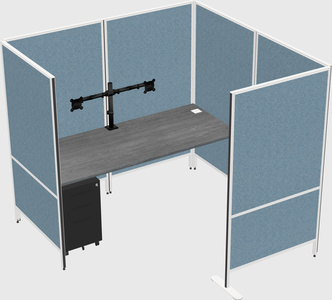 Flexible panel system with privacy
