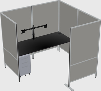 Flexible panel system with privacy