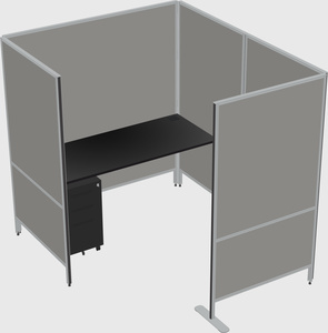 Flexible panel system with privacy