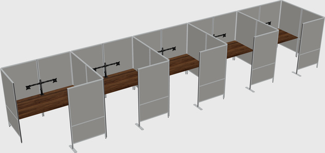 Flexible panel system with privacy