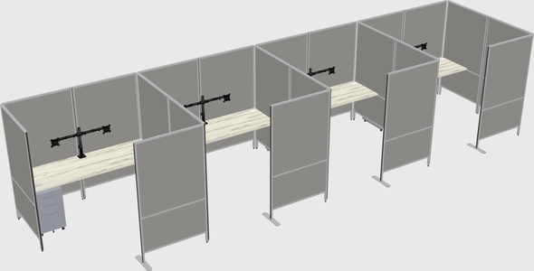 Flexible panel system with privacy