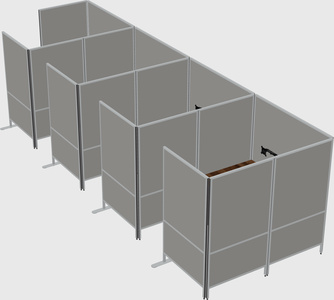 Flexible panel system with privacy