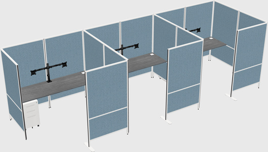 Flexible panel system with privacy