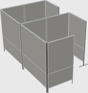 Flexible panel system with privacy