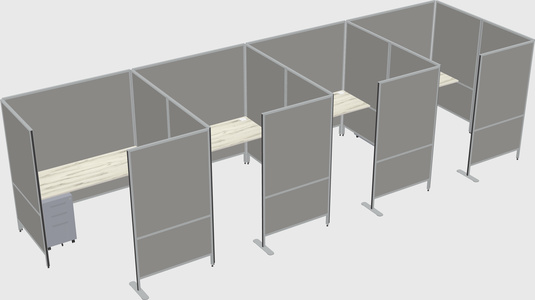 Flexible panel system with privacy