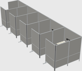 Flexible panel system with privacy