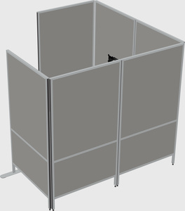 Flexible panel system with privacy