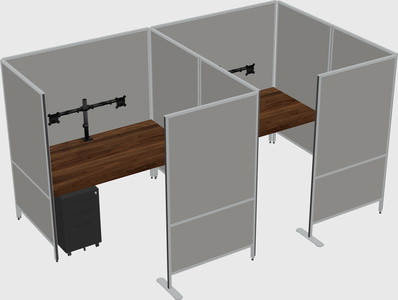 Flexible panel system with privacy