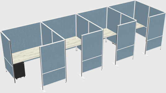 Flexible panel system with privacy