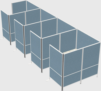 Flexible panel system with privacy