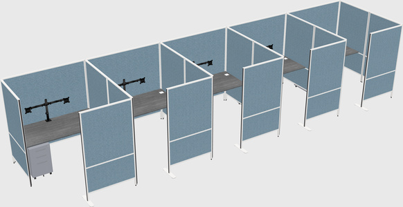 Flexible panel system with privacy