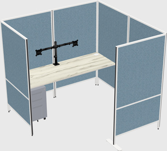 Flexible panel system with privacy