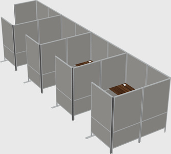 Flexible panel system with privacy