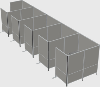 Flexible panel system with privacy