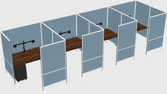 Flexible panel system with privacy