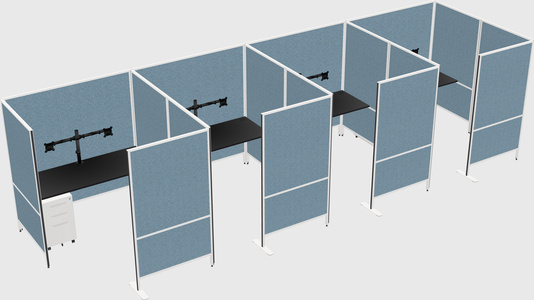Flexible panel system with privacy
