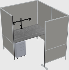 Flexible panel system with privacy