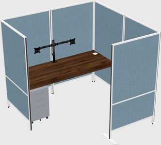 Flexible panel system with privacy