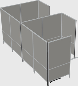 Flexible panel system with privacy