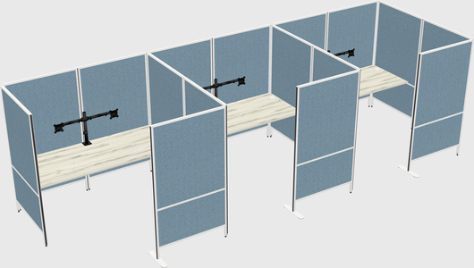 Flexible panel system with privacy