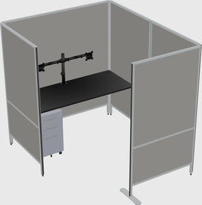 Flexible panel system with privacy