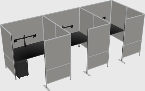 Flexible panel system with privacy