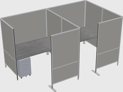 Flexible panel system with privacy