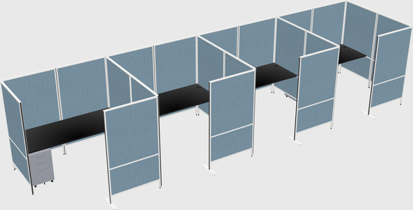Flexible panel system with privacy