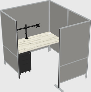 Flexible panel system with privacy