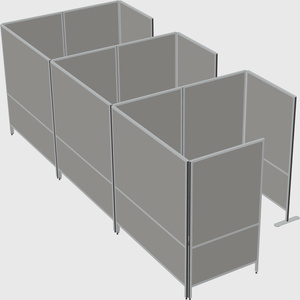 Flexible panel system with privacy