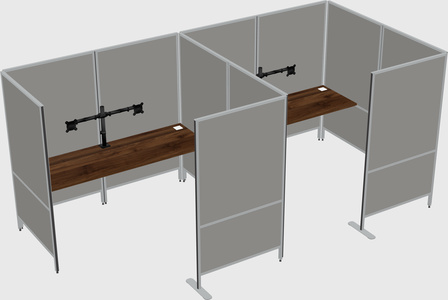 Flexible panel system with privacy