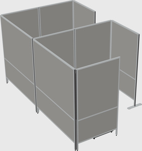 Flexible panel system with privacy