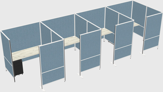 Flexible panel system with privacy