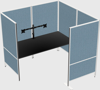 Flexible panel system with privacy