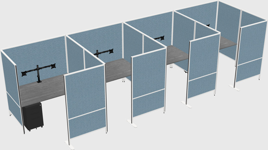 Flexible panel system with privacy
