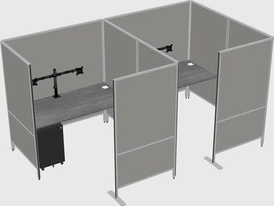 Flexible panel system with privacy