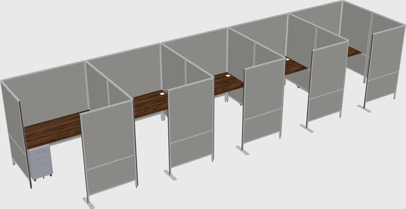 Flexible panel system with privacy