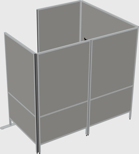 Flexible panel system with privacy