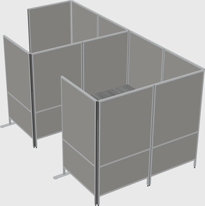 Flexible panel system with privacy