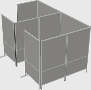 Flexible panel system with privacy