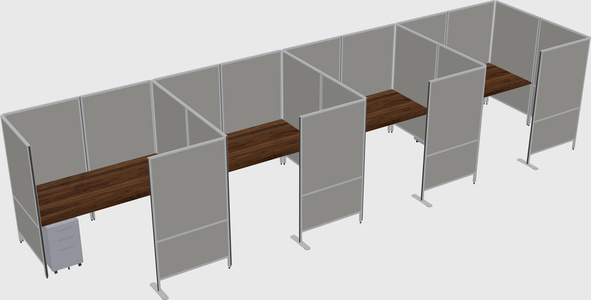 Flexible panel system with privacy