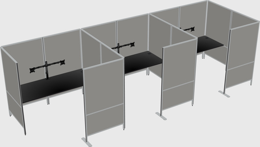 Flexible panel system with privacy