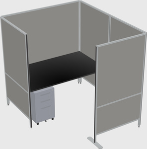 Flexible panel system with privacy