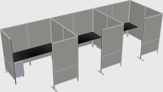 Flexible panel system with privacy
